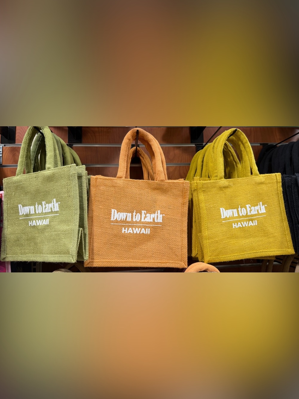 Down to earth jute tote mini bag